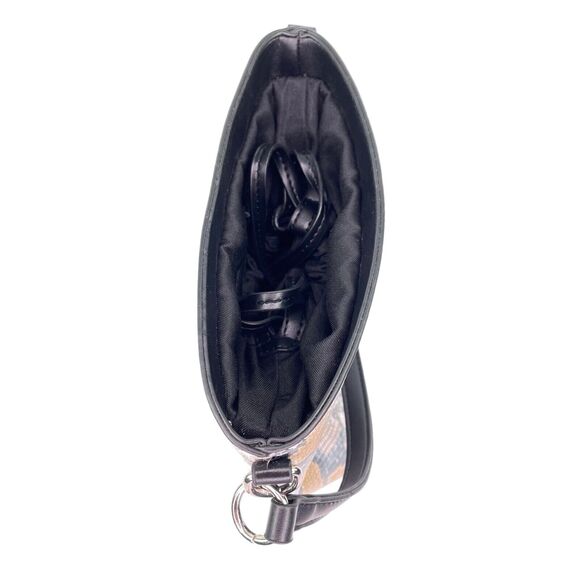 Just Fab Embossed Pleather Snakeskin Small Top Handle Shoulder Bag Purse Womens - Picture 7 of 12